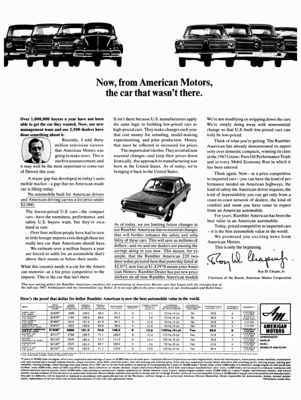 1968 Rambler American Ad "The car that wasn't there"