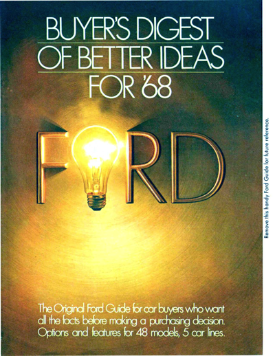 1968 Ford Ad Full Line, "Better Ideas for '68"