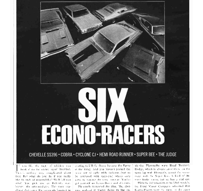 CD January 1969 – SIX ECONO-RACERS