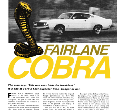 CL January 1969 – FIARLANE COBRA