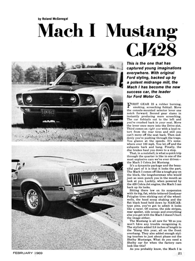 SSID February 1969 – Mach I Mustang CJ428