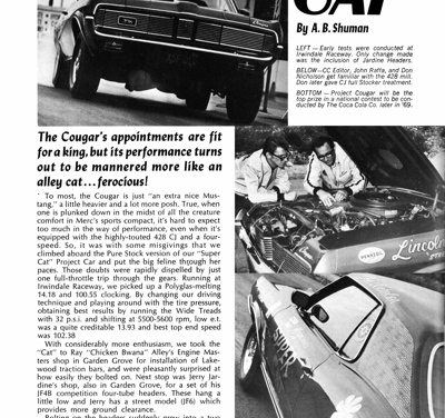 CC April 1969 – trackin’ the CAT