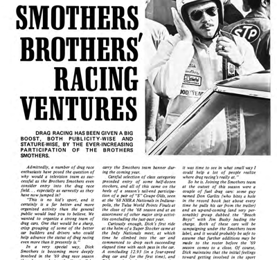 PHR April 1969 – SMOTHERS BROTHERS’ RACING VENTURES