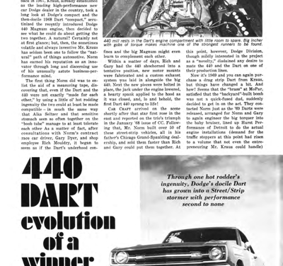 CC May 1969 – 440 DART evolution of a winner