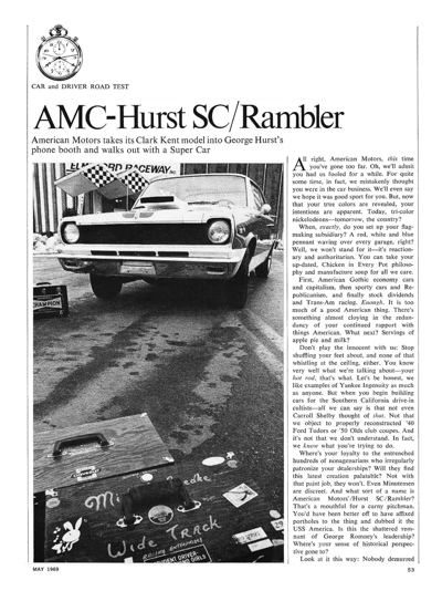CD May 1969 - AMC-HURST SC/RAMBLER