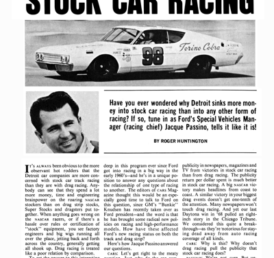 HPC June 1969 – FORD ON STOCK CAR RACING