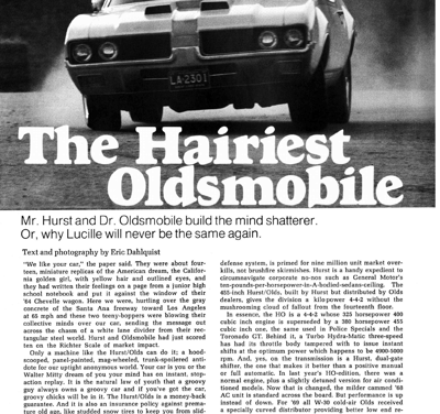 MT June 1969 – The Hairiest Oldsmobile