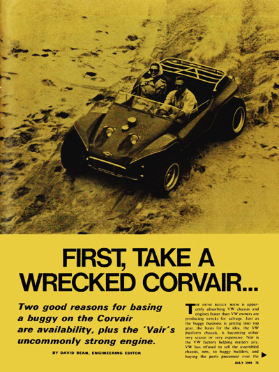 CL July 1969 - FIRST, TAKE A WRECKED CORVAIR...