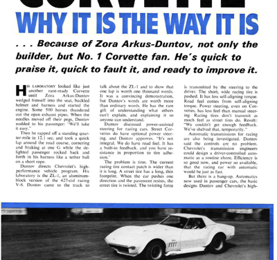 CL July 1969 – CORVETTE: WHY IT IS THE WAY IT IS