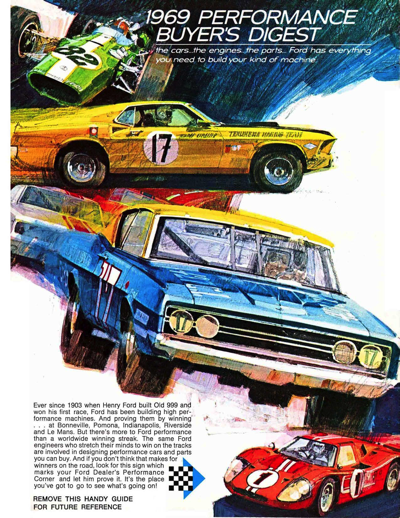 1969 Ford Brochure Performance Buyer's Digest (Composite views)