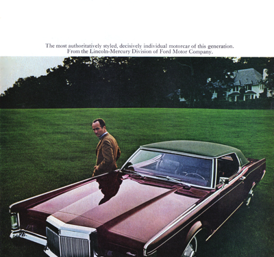 1969 Lincoln Ad “The most authoritatively styled…”