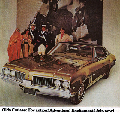 1969 Oldsmobile Ad Cutlass “For Action, Adventure, Excitement”