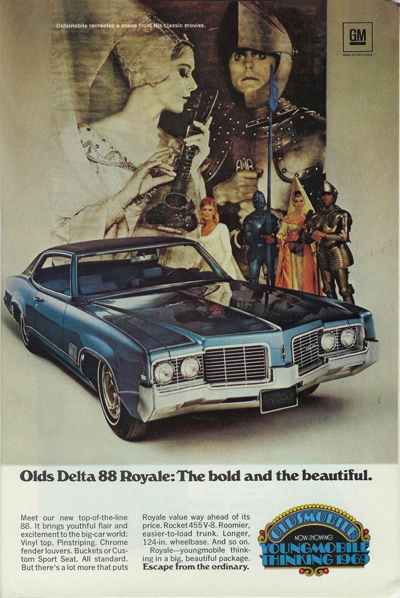 1969 Oldsmobile Ad Delta 88 Royale "The Bold and the Beautiful"