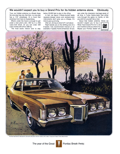 1969 Pontiac Ad Grand Prix Hardtop Coupe, Expresso Brown