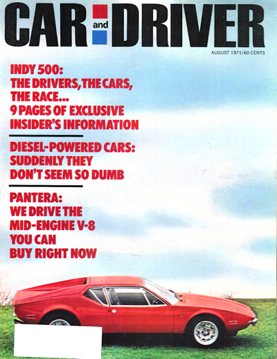 Car and Driver August 1971