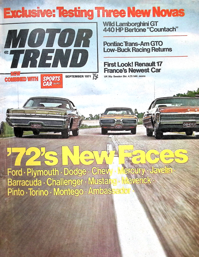 Motor Trend September 1971
