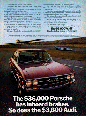 1971 Audi 100 Ad “The $36,000”