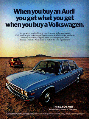 1971 Audi 100 Ad “When you buy’