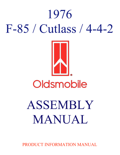 1976 Oldsmobile Assembly Manual – F85 / Cutlass / 442