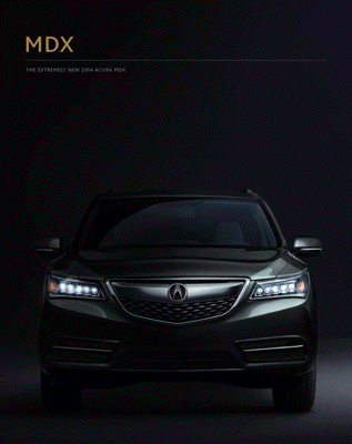 2014 Acura MDX Brochure