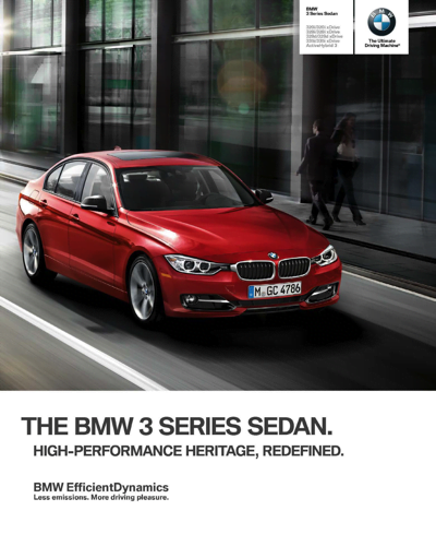2015 BMW 3 Series Sedan Brochure