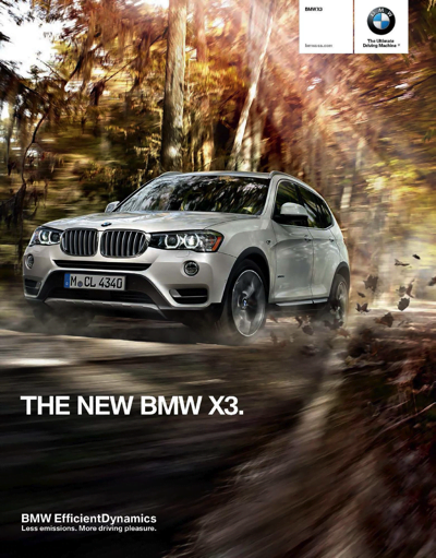 2015 BMW X3 Series Brochure