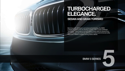 2017 BMW Series 5 Sedan & Gran Turismo Brochure