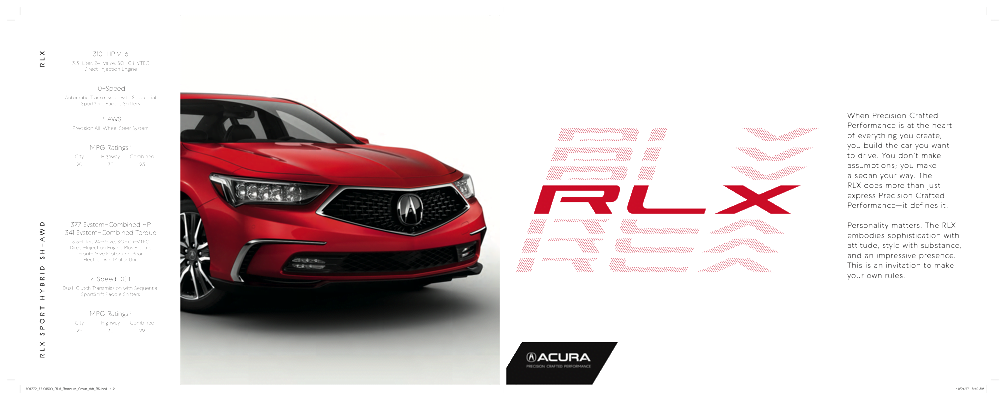 2019 Acura RLX Brochure