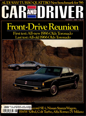 Car and Driver – August 1985