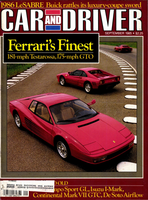 Car and Driver – September 1985