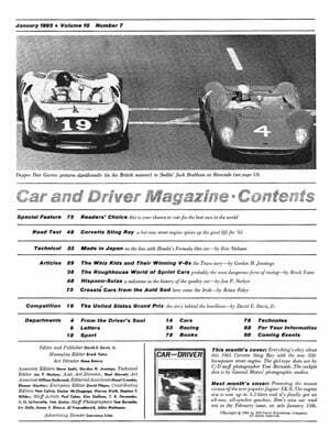 Car and Driver – January 1965